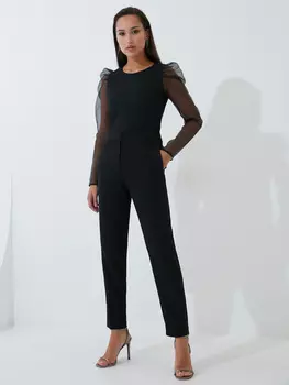 Брюки со стразами