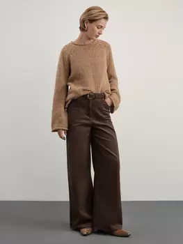 Брюки wide leg вельветовые