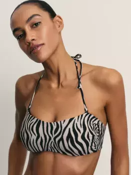 Бюстгальтер бандо купальный