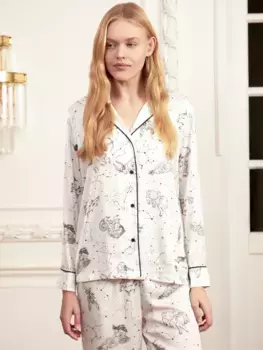 Домашняя рубашка с длинным рукавом