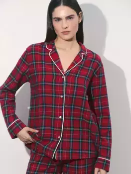 Домашняя рубашка с длинным рукавом