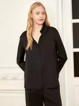 Домашняя рубашка с длинным рукавом