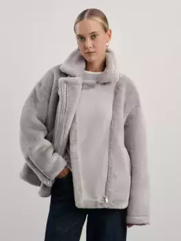 Дубленка из искусственного меха