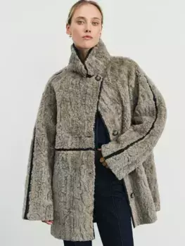 Дубленка оверсайз