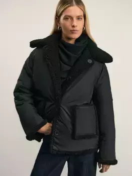 Двусторонняя куртка с искусственным мехом