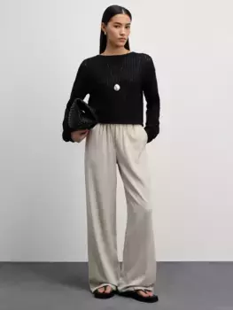 Джемпер ажурной вязки