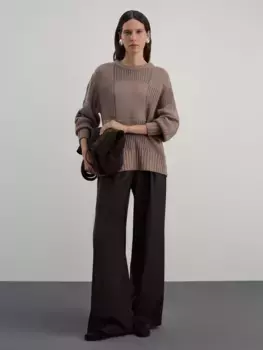 Джемпер ажурной вязки