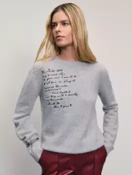 Джемпер из ангорской шерсти с вышивкой