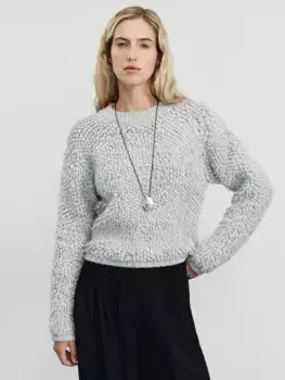 Джемпер из фактурной вязки