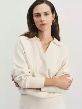 Джемпер из вискозы с отложным воротником