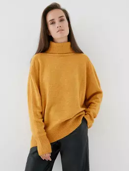 Джемпер oversize с высоким воротом