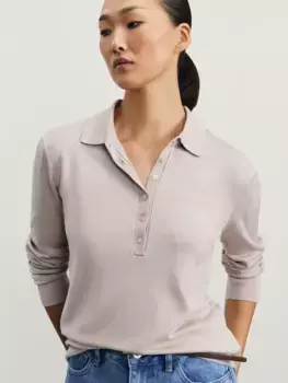 Джемпер поло из хлопка с пуговицами