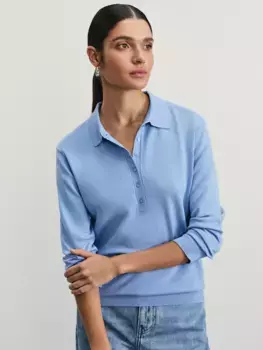 Джемпер поло из хлопка с пуговицами