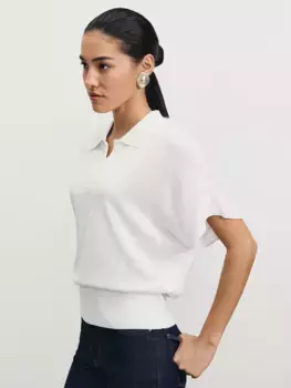 Джемпер поло из вискозы