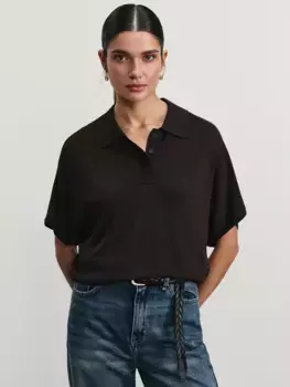 Джемпер поло из вискозы