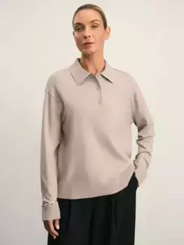 Джемпер поло на пуговицах