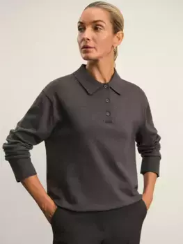 Джемпер поло на пуговицах