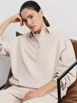 Джемпер поло на пуговицах