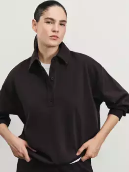 Джемпер поло на пуговицах