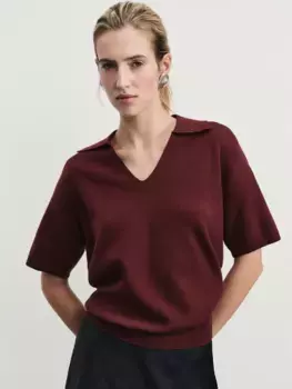 Джемпер поло с короткими рукавами