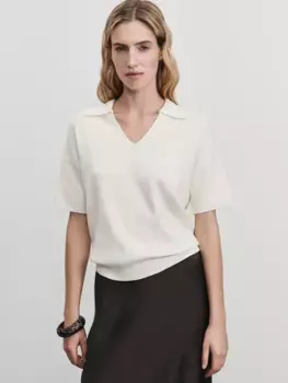 Джемпер поло с короткими рукавами