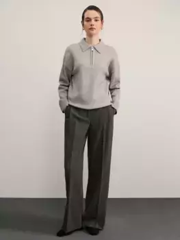 Джемпер поло с молнией