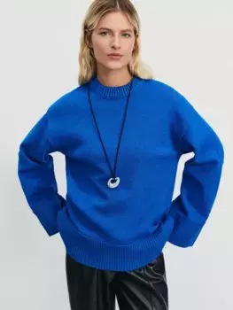 Джемпер прямого кроя с содержанием вискозы