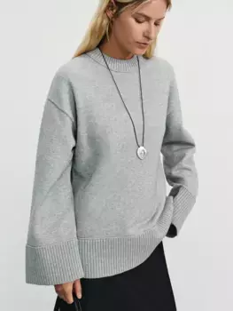 Джемпер прямого кроя с содержанием вискозы