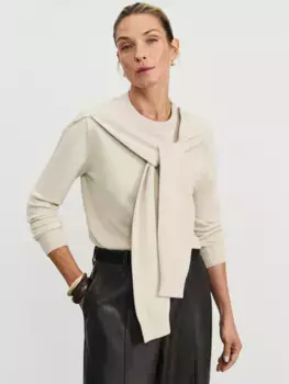 Джемпер с декоративными рукавами