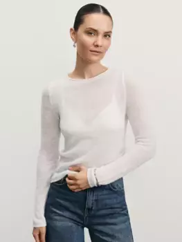 Джемпер с драпировкой с содержанием шерсти