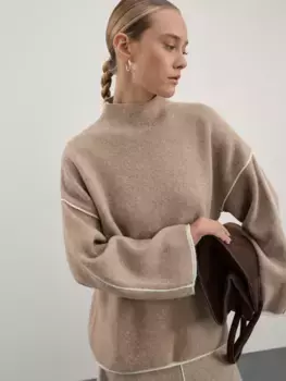 Джемпер с контрастным кантом