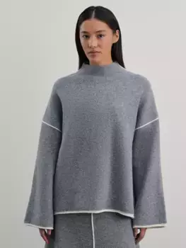 Джемпер с контрастным кантом