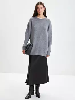 Джемпер с круглым вырезом