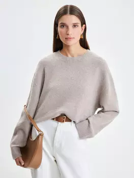 Джемпер с круглым вырезом