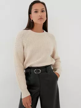 Джемпер с круглым вырезом