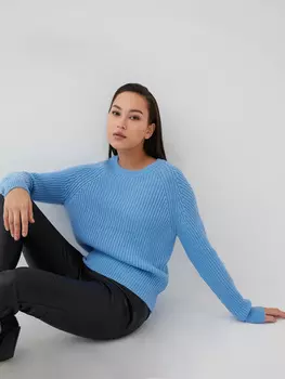 Джемпер с круглым вырезом