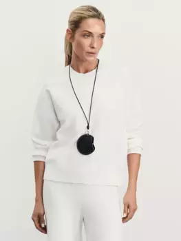 Джемпер с круглым вырезом из вискозы