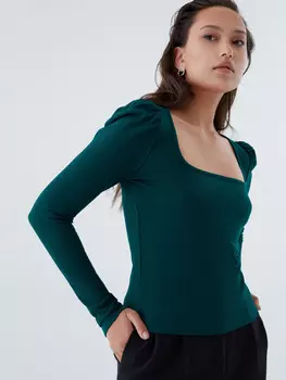 Блузка с рукавами-фонариками