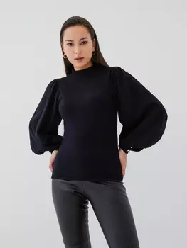 Джемпер с рукавами-фонариками