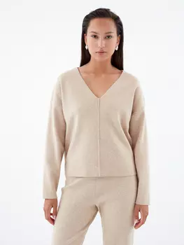 Джемпер с V-образным вырезом