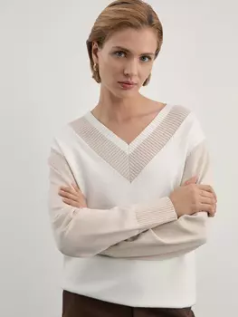 Джемпер с V-образным вырезом