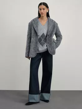 Джемпер с V-образным вырезом