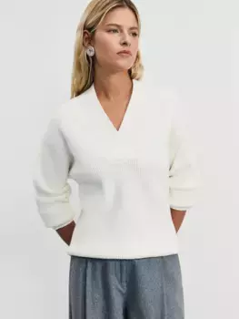 Джемпер с V-образным вырезом