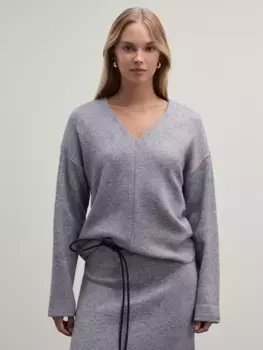 Джемпер с V-образным вырезом из вискозы