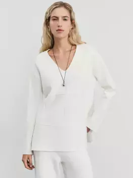 Джемпер с V-образным вырезом с вискозой в составе