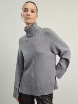 Джемпер с воротником из вискозы