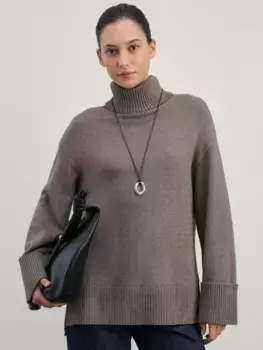 Джемпер с воротником из вискозы