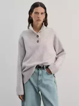 Джемпер с воротником на пуговицах