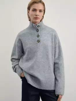 Джемпер с воротником на пуговицах