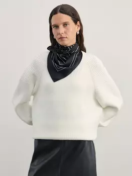 Джемпер с воротником-стойкой